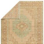 Product Image 3 for Hasina Hand-Knotted Medallion Tan / Sage Rug 6' x 9' from Jaipur 