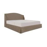 Weston Storage Bed viewed from angled front left highlighting wingback sides and skirt detailing