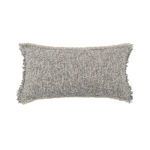 Rectangular Brentwood Pillow with chunky bouclé texture and heathered yarn in neutral tones