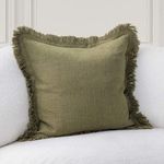 Product Image 3 for Lauren Olive Green Cotton Blend Throw Pillow from Classic Home