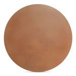Overhead view showing circular top and consistent terracotta color of Insitu Side Table