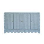 Product Image 7 for Four Door Painted Light Blue Rattan Buffet from Worlds Away