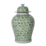 Product Image 5 for Mint Green Fish Scale Temple Jar from Legend of Asia