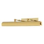 Hampshire 3 Light Large Picture Light in polished brass with three adjustable lights and perforated detailing