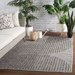 Product Image 1 for Tangra Indoor/ Outdoor Geometric Gray Rug By Nikki Chu from Jaipur 