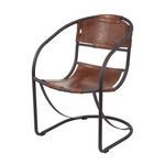 Product Image 2 for Retro Round Back Leather Lounger from Elk Home