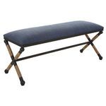 Product Image 2 for Firth Rustic Navy Sofa Bench from Uttermost