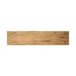 Bird’s eye view of rectangular table top showing wood panels and knot variations