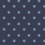 matte finish wallpaper with baby blue polka dots on a royal navy background