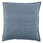 Blanche Solid Blue Pillow image 2
