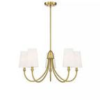 Product Image 2 for Cameron Warm Brass 5 Light Chandelier from Savoy House 