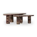Product Image 29 for Zion Merlot Marble Coffee Table Set from Four Hands