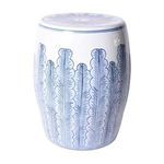 Product Image 3 for Blue & White Porcelain Banana Leaf Garden Stool from Legend of Asia