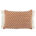 Product Image 1 for Odessa Chevron Terracotta/ Ivory Indoor/ Outdoor Lumbar Pillow from Jaipur 