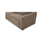 Close-up detail of Farrow Sectional arm and cushion seam with piped edge