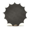Bottom view highlighting scalloped edge and felt base of the Kanti Accent Table