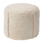 Product Image 4 for Kore Handmade Solid Cream Cylinder Pouf 16" x 16" x 16" from Jaipur 