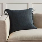 Product Image 2 for Majere Solid Navy Pillow from Jaipur 