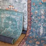 Product Image 2 for Yasha Floral Blue/ Red Rug from Jaipur 