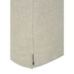 Close-up of ottoman fabric texture showcasing tight weave and neutral beige tone
