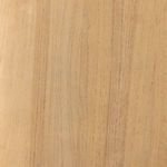 Close-up detail of smooth finished rounded tabletop edge and wood grain texture