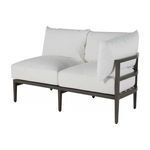 Santa Barbara sectional angled-left view showing right arm and cushions