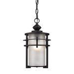 Product Image 1 for Meadowview 1 Light Outdoor Pendant In Matte Black from Elk Lighting