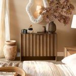 Product Image 5 for Finley Fluted Two Door Brown Sugar Oak Cabinet from Jamie Young