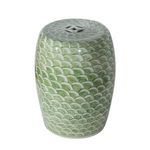 Product Image 4 for Mint Green Fish Scale Porcelain Garden Stool from Legend of Asia