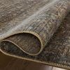 Rolled edge detail showing flexibility and tightly woven rug back
