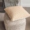 Product Image 2 for Handwoven Textured Taupe Pouf from Anaya Home