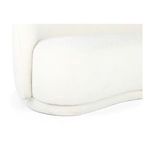 Close-up of Excelsior sofa corner showing plush boucle texture and edge stitching detail