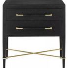 Product Image 2 for Verona Black Nightstand from Currey & Company