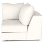Lucy Modular Sectional Corner Chair in natural Kizzie fabric with plush cushions and clean modern lines