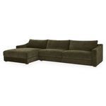 Farrow Sectional shown from front angle highlighting left-facing chaise and plush seat cushions