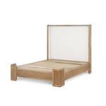 Atlas Bed frame without mattress, showing wooden slats and ribbed frame detail