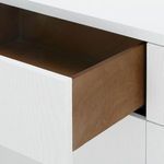 Product Image 7 for Bryant Extra Wide Lacquered Linen 6-Drawer Dresser - White Linen from Villa & House