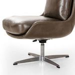 Product Image 7 for Burbank Brown Leather Modern Desk Chair from Four Hands