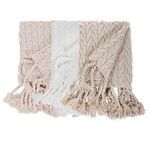 Product Image 3 for Capistrano Cable-Knit Throw Blanket - Blush from Pom Pom at Home