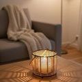 Product Image 5 for Natural Iron & Bamboo Round Lantern Dia 6.25" from BIDKHome