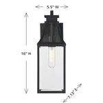 Product Image 6 for Emery 1-Light Outdoor Wall Lantern in Matte Black from Savoy House 