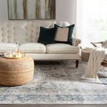 Product Image 3 for Ambre Medallion Light Gray / Blue Area Rug from Jaipur