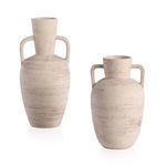 Product Image 1 for Pima Ceramic Vases, Set Of 2 - Distressed Cream from Four Hands