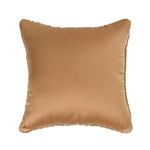 Back view showing smooth, solid brown fabric without knit texture