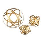 Product Image 1 for Set Of 3 Open Structure Metal Orbs from Elk Home