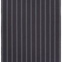 Top view of navy rug with light blue stripes showing entire rectangular shape