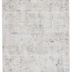 Vida Abstract light gray and gold vintage style rug with floral trellis pattern in tonal hues