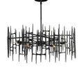 Product Image 13 for Attingham Black Chandelier from Currey & Company
