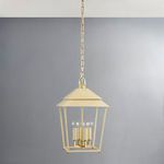 Product Image 4 for Natick 4-Light Small Lantern - Aged Brass from Hudson Valley