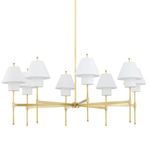 Product Image 1 for Glenmoore 8-Light Chandelier - Aged Brass from Hudson Valley
